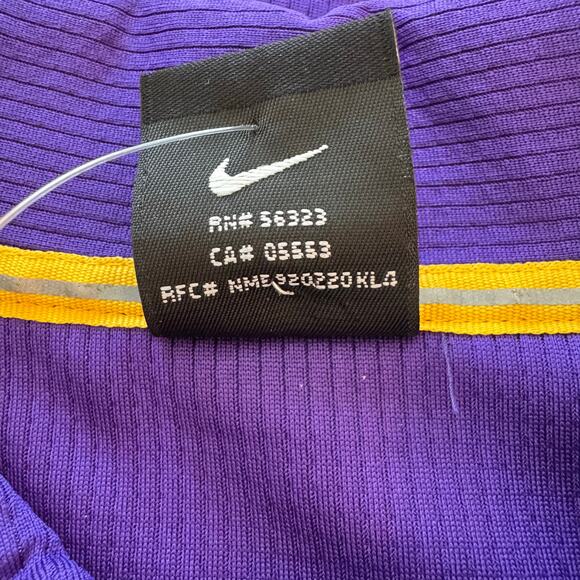 Nike LSU Nike Dri-FIT Game Day Geaux Tigers Golf Polo Purple Shirt Men's XL NWT - Picture 11 of 13